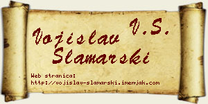 Vojislav Slamarski vizit kartica